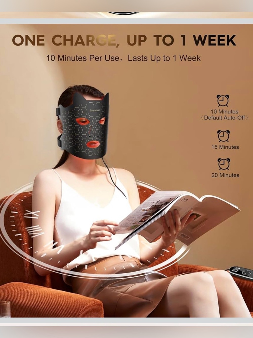 Red Light Therapy Face Mask - Picture 7 of 9